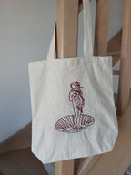 Kit broderie tote-bag - inspiration Naissance de Vénus