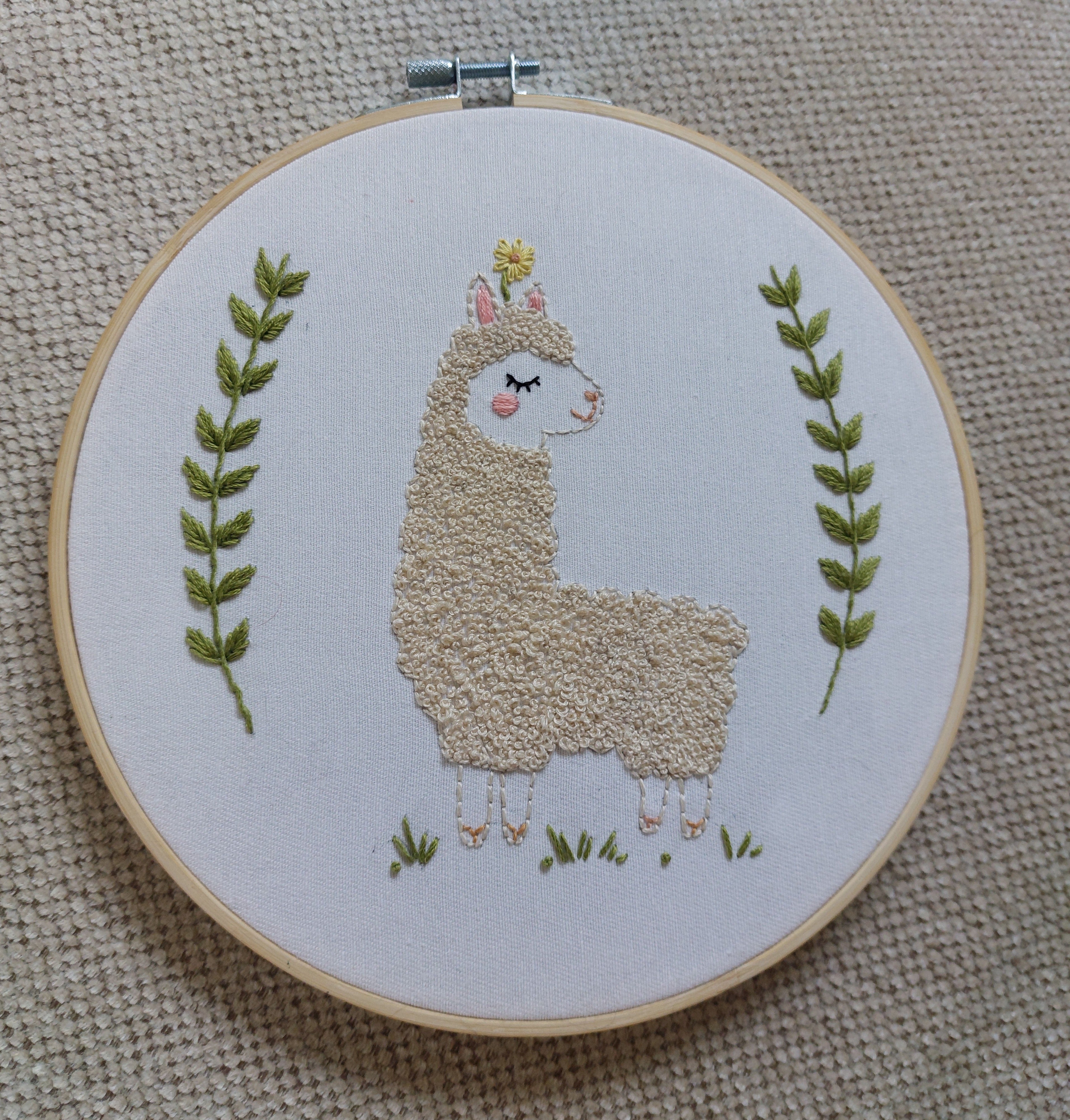 Kit broderie Alpaga Fleuri