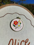 Porte-aiguille aimanté - Fleurs